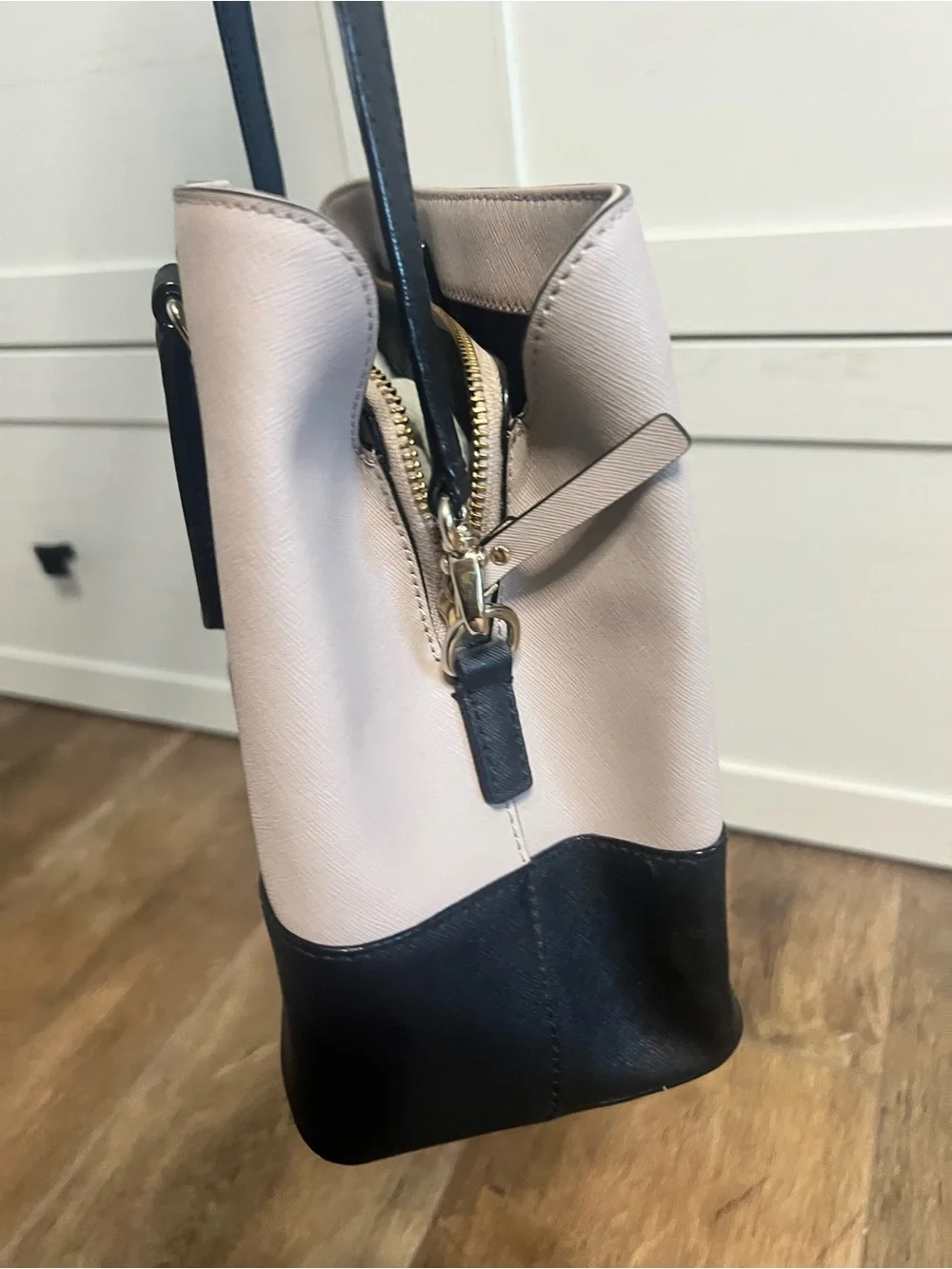 Kate Spade Laurel Way Saffiano Leather Colorblock Satchel Bag